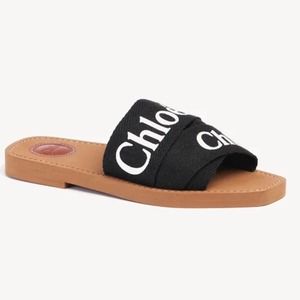 Chloé Woody Flat Mule in Black Women’s Sz EU 40 / US 10